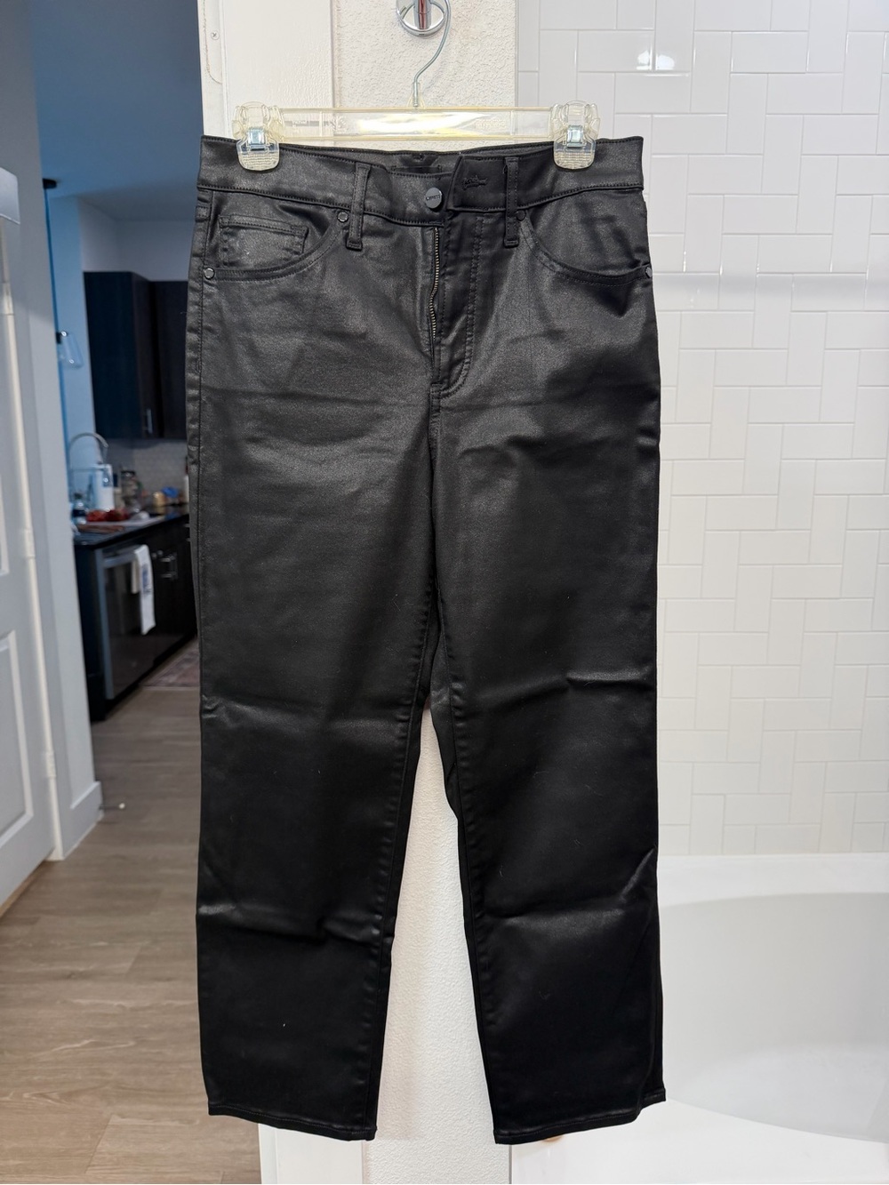 Express Black Straight Leg Jeans